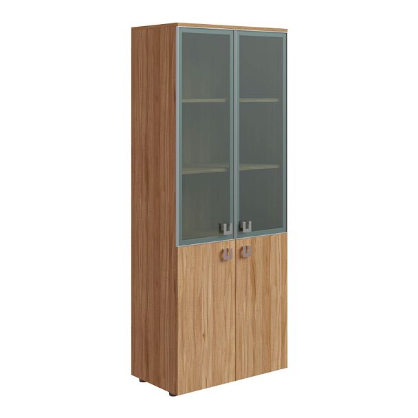 Шкаф для бумаг Solid 78x45x198 орех - Вид 1