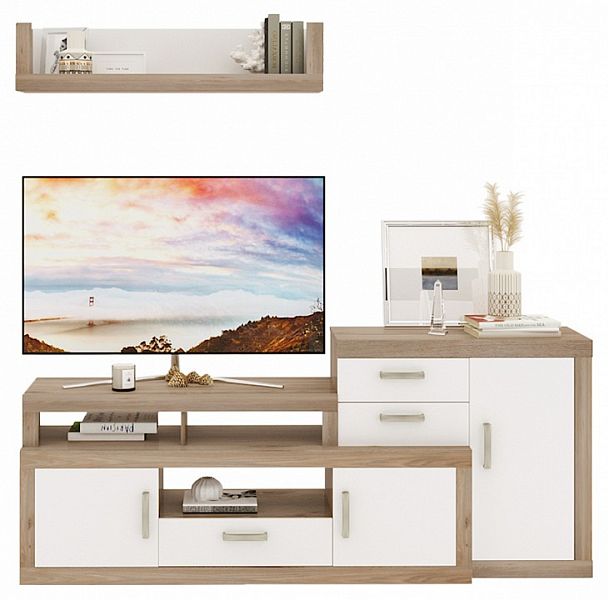 Набор для гостиной Toivo ТОЙ-ГСТ 6 Белый/Нельсон - Вид 1