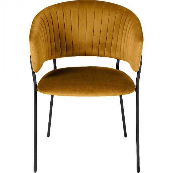 Комплект кухонных стульев Даксон горчичный велюр/черный, 3 шт. - Вид 2