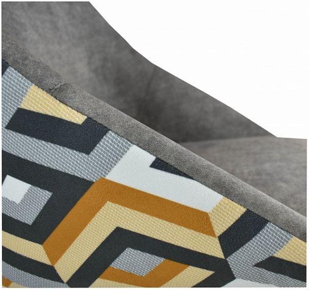 Стул "Монти-лофт" серый с рисунком - Вид 4