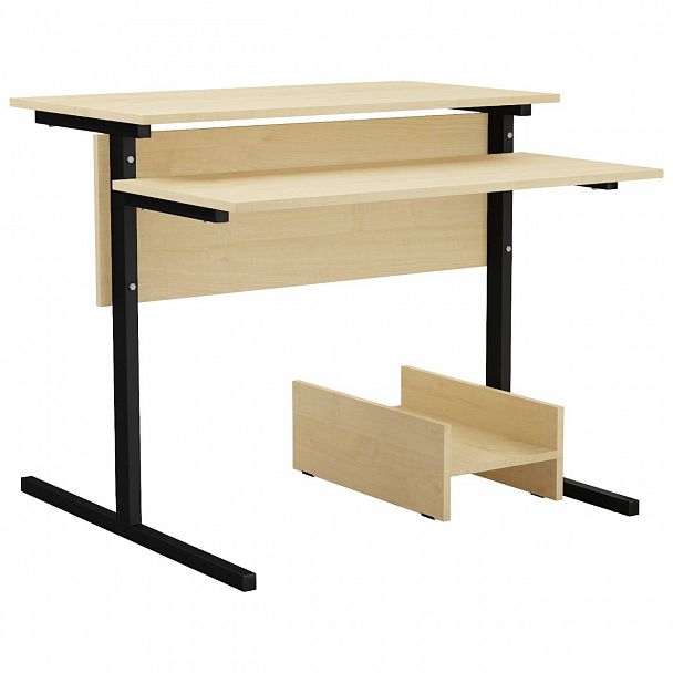 Стол компьютерный "132В" 1-местный, н/рег, 6 гр - Вид 2