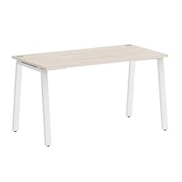 Home Office Стол письменный VR.SP-3-138.A Денвер светлый/Белый металл 1380*720*750 - Фото предпросмотра