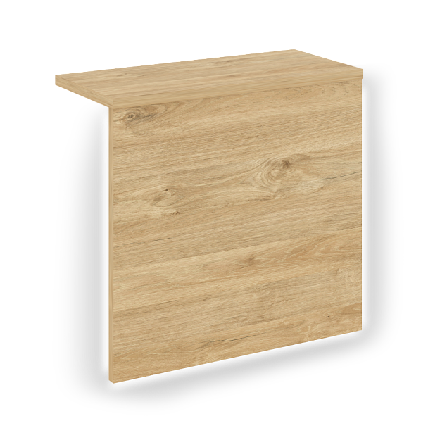 Накладка с подсветкой прямая высокая "Onix" О.R-NP.V-118.1.S тиквуд светлый - Вид 1