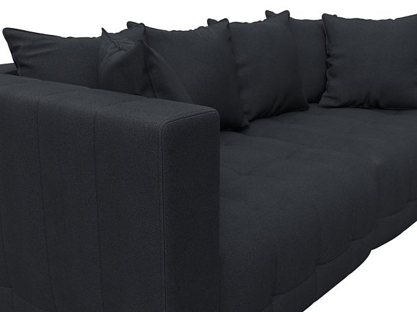 Диван прямой Лига-052 НПБ Замша серый - Вид 4