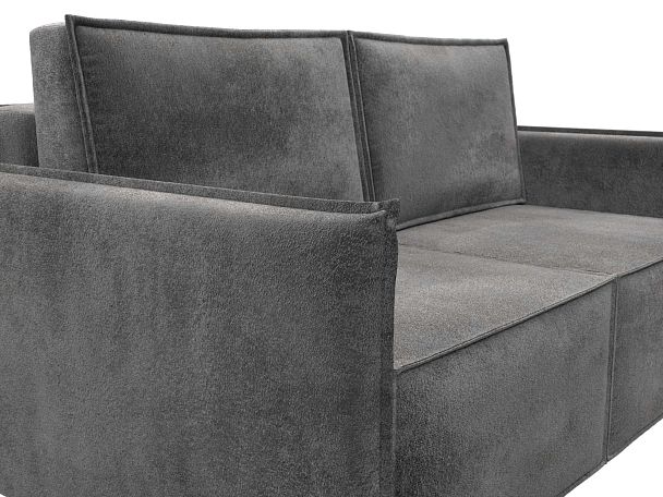 Диван прямой Либерти мини Велюр серый - Вид 4