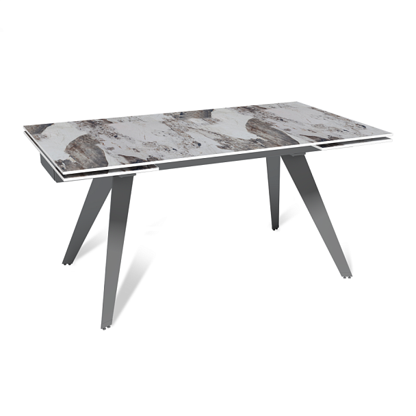 Стол раскладной Rhein (160+40+40), керамика глянцевая Pandora - Вид 1