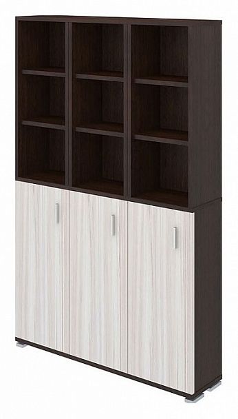 Стеллаж комбинированный Домино ПУ-40-6 Венге/Карамель - Вид 1