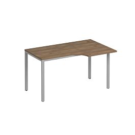 Стол эргономичный правый на металлокаркасе МП2 Формула МП2 К 194 дуб шамони темный / серый - Фото предпросмотра
