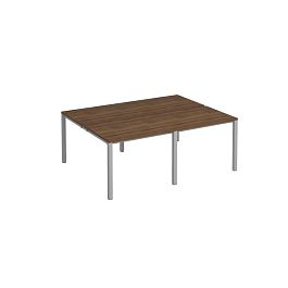 Рабочая станция на металлокаркасе КФ (4х100) Комфорт КФ К.С1 1143-2 ОФ французский орех / серый - Фото предпросмотра