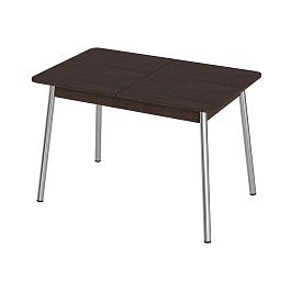 Стол Лион 2 ЛДСП (Подстолье косое хром(мет)) НЕ ВЫБИРАТЬ Венге - Фото предпросмотра