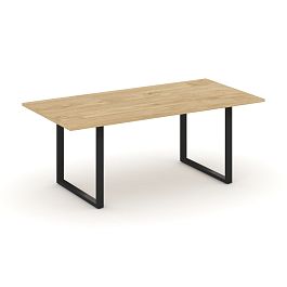Style Project Direct Direct Стол переговорный SN-6O.SPRG-198.3 Тиквуд Светлый/Металл Черный 1980*980*750 - Фото предпросмотра