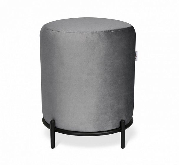 Пуф Sheffilton SHT-B6 угольно-серый/черный муар - Вид 1