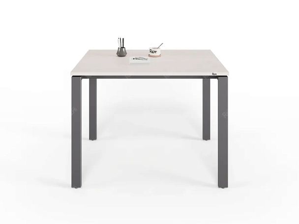 ЛАЙТ / LIGHT RLG015-10x8 Прямоугольный стол 100x80x75 Дуб Молочный - Вид 4