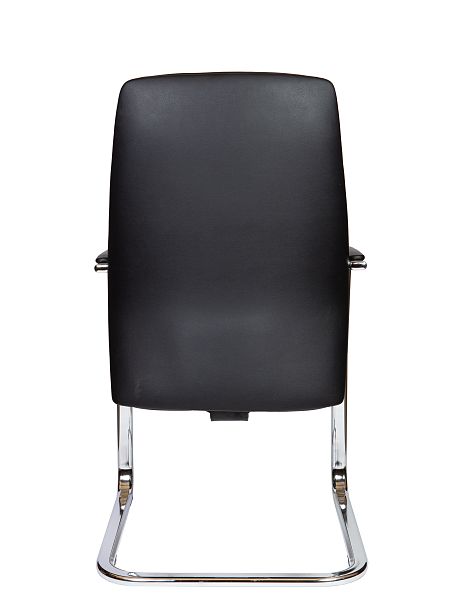 Кресло офисное / Nancy CF black / алюминиевая  база / черная экокожа - Вид 2