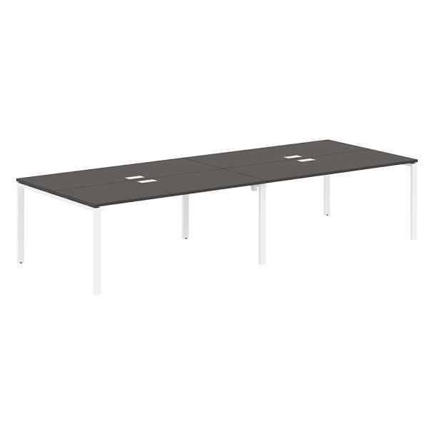 Стол 4-х местный EUWST 3513 Мокко/Белый 3526х1346х750 EDIS - Вид 1