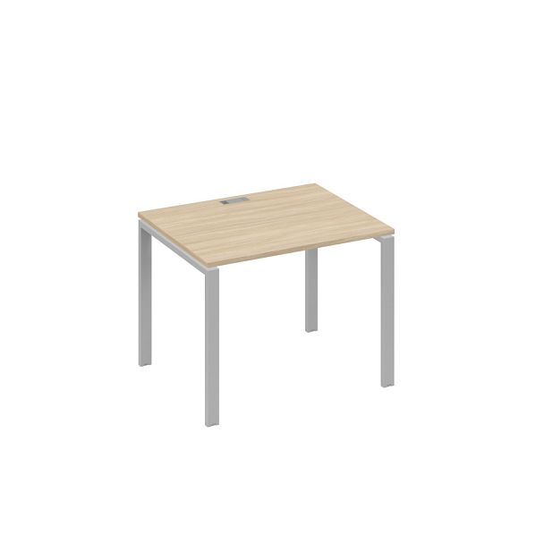 Стол письменный на металлокаркасе UNO A4 А4 Б1 022 БП дуб скандинавский / металлокаркас серый - Вид 1
