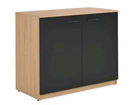 TOWER TAU404 Шкаф низкий Tower кабинет руководителя  Дуб Честерфилд 005 - Фото предпросмотра