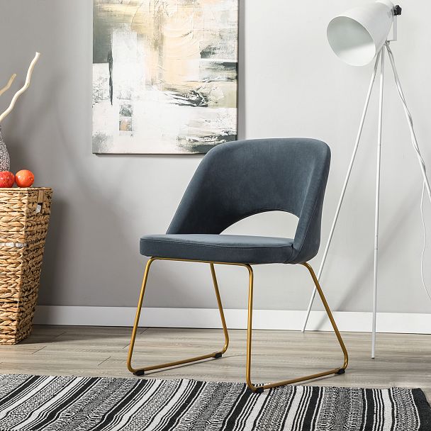 Стул Lars Diag grey/Линк золото - Вид 8