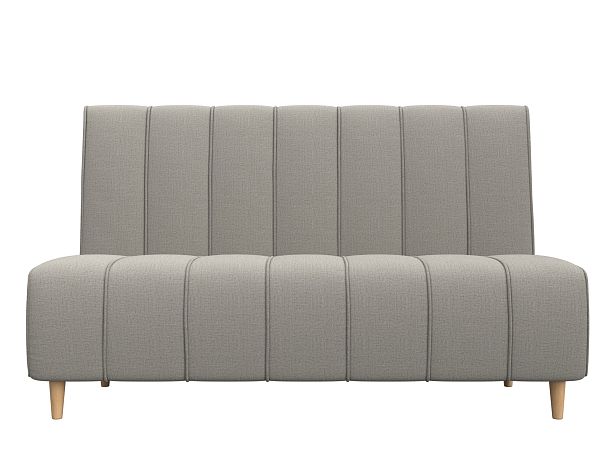 Диван кухонный прямой Ральф Рогожка бежевый - Вид 2