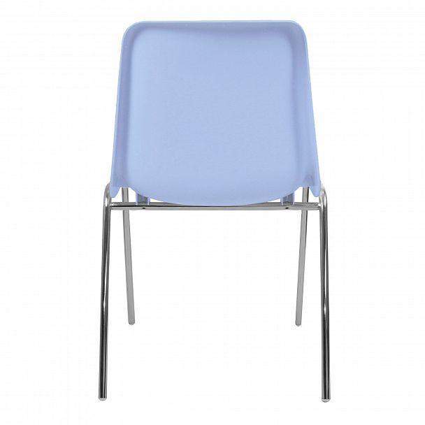 Стул Vicenza (4 ножки) Каркас хром, голубой, стопируемый - Вид 4