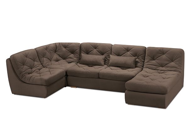 Диван «Борнео» П-образный коричневый - Вид 3