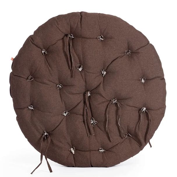 Кресло Папасан/Papasan (23/01 W) /с подушкой и ремешками/Antique brown (античный черно-коричневый) - Вид 14