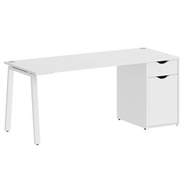 Home Office Стол письменный VR.SP-3-178.1.A Белый бриллиант/Белый металл 1780*720*750 - Фото предпросмотра