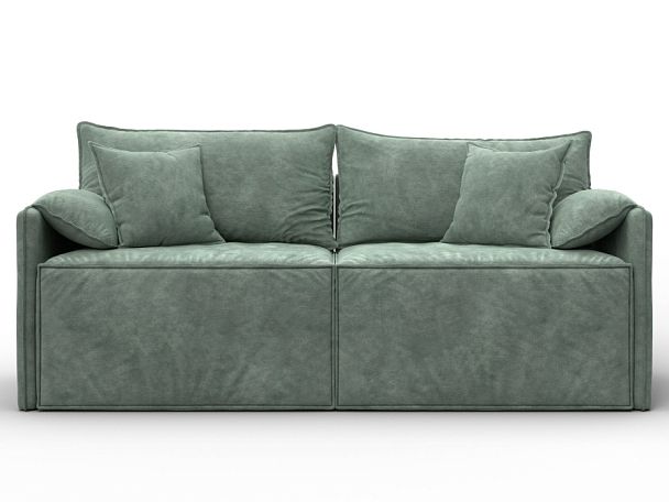 Диван прямой модульный Лига-106 Велюр зеленый - Вид 2