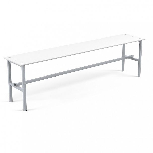 Скамейка с пластиковым сиденьем 1200 - Вид 1