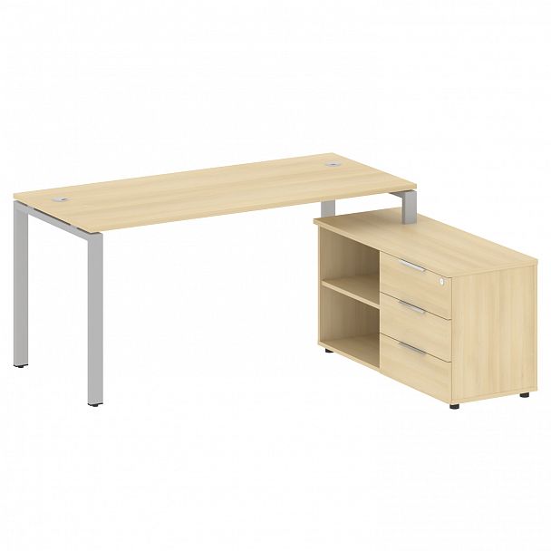 Рабочая станция "Metal System" БП.РС-СТС-2.4 акация/серый - Вид 1