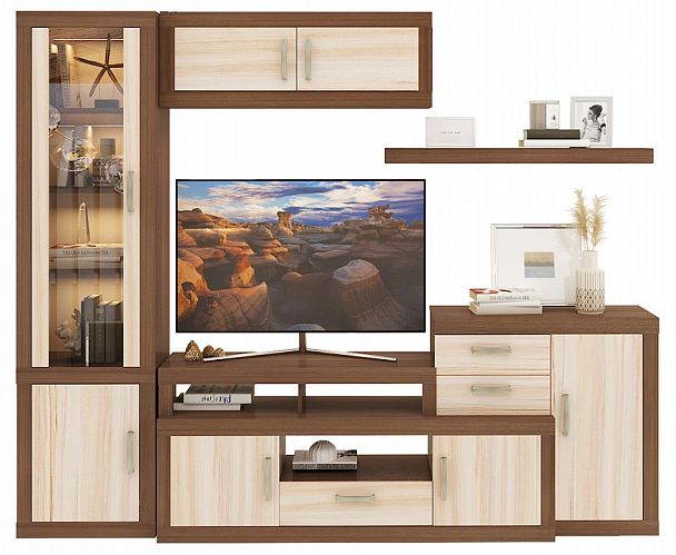 Стенка-горка Toivo ТОЙ-ГСТ 15 Карамель/Шамони - Вид 1