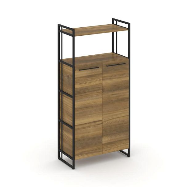 Rift Шкаф 4 ниши широкий RF.SS-43 Сандал Янтарный/Металл Черный 798*396*1648 - Вид 1