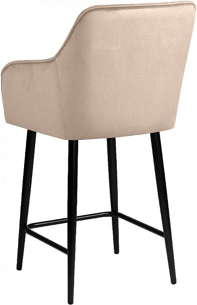 Комплект полубарных поворотных кресел Мони К, Confetti cream/черный, 4 шт. - Вид 6