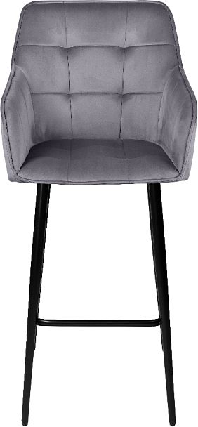 Барное поворотное кресло Мони К, темно-серый H-15/черный - Вид 3