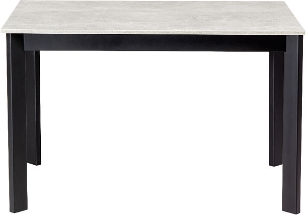 Стол деревянный кухонный раскладной Стил 120(170)*80 Бетон/Черный - Вид 2