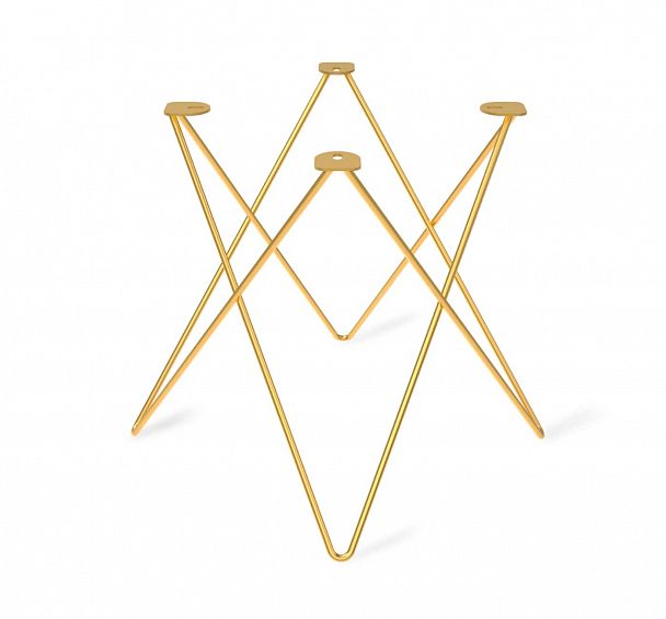 Основание для стола Sheffilton SHT-TU37 металлическое золото - Вид 2