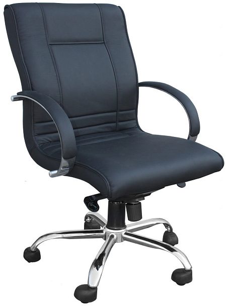 Кресло руководителя "Дипломат" низкая спинка, подл.П-007 - Вид 1