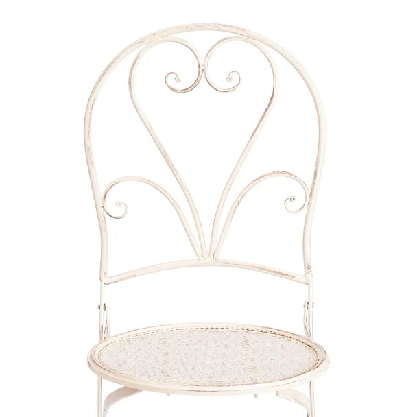 Стул Лав Чаир/Love Chair (PL08-11140), стальной сплав, античный белый - Вид 7
