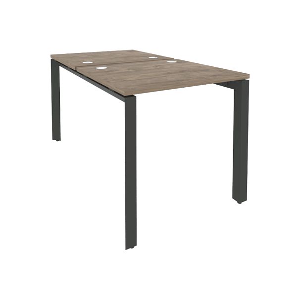 Onix Рабочая станция на П-образном м/к O.MP-D.RS-2.0.7 Тиквуд темный/Антрацит металл 780*1475*750 - Вид 1
