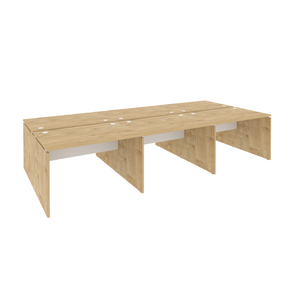 Onix Рабочая станция O.D.RS-6.2.8 Тиквуд светлый/Белый бриллиант 3540*1635*750 - Вид 1