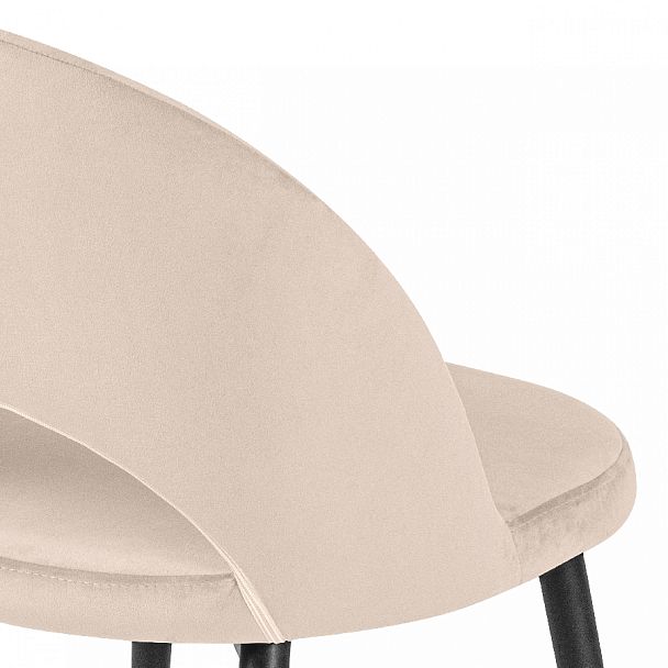 Стул кухонный Рэди кремовый велюр/черный - Вид 9