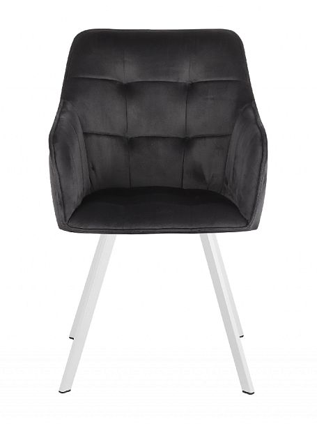 Кресло поворотное Мони, черный H-75/белый - Вид 3