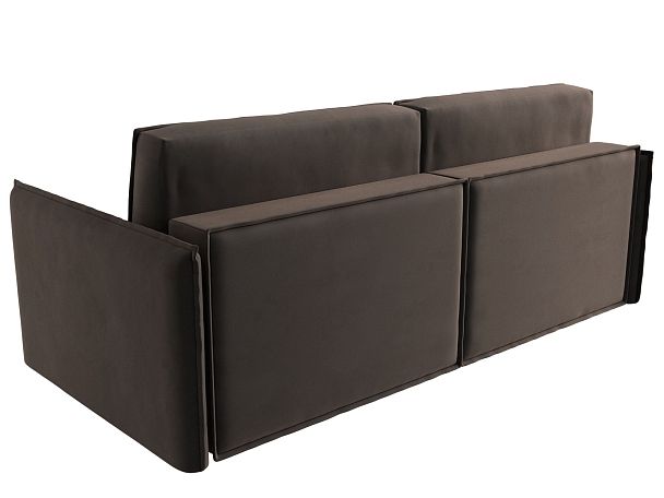 Диван прямой Либерти (полностью велюр коричневый) - Вид 6
