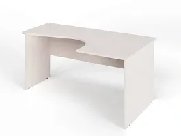 UNITY PC4-16 R ДУБ МОЛОЧНЫЙ Офисный стол угловой Правый 1600х1100х750 - Фото предпросмотра