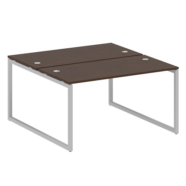 Metal System Quattro Р. ст. на О-образном м/к 40БО.РАС-СП-2.3 Венге/Серый металл 1400*1475*750 - Вид 1