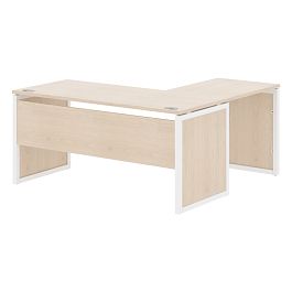 Стол угловой XQPCT 1615 Бук Тиара/Белый 1600х1500х750 XTEN-QP - Фото предпросмотра