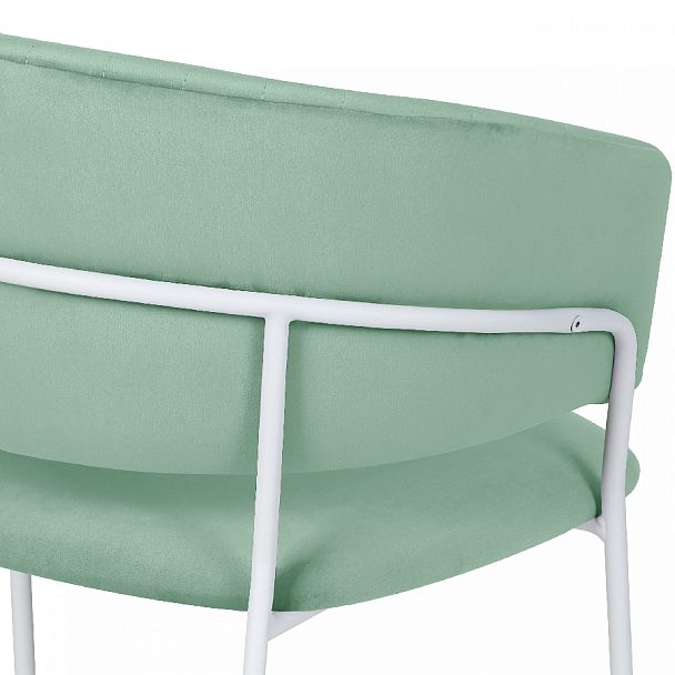 Стул кухонный Даксон мятный велюр/белый - Вид 9