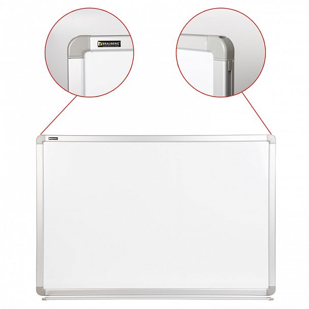 Доска магнитно-маркерная 60х90 см, улучшенная алюминиевая рамка, ГАРАНТИЯ 10 ЛЕТ, BRAUBERG Premium, 231714 - Вид 4