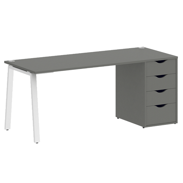 Home Office Стол письменный VR.SP-3-178.4.A Металлик/Белый металл 1780*720*750 - Вид 1