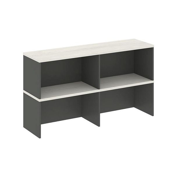 Стайл Проджект Надставка на тумбу 2 яр. SN.NT-105 Антрацит/Дуб Наварра 1432*400*800 - Вид 1